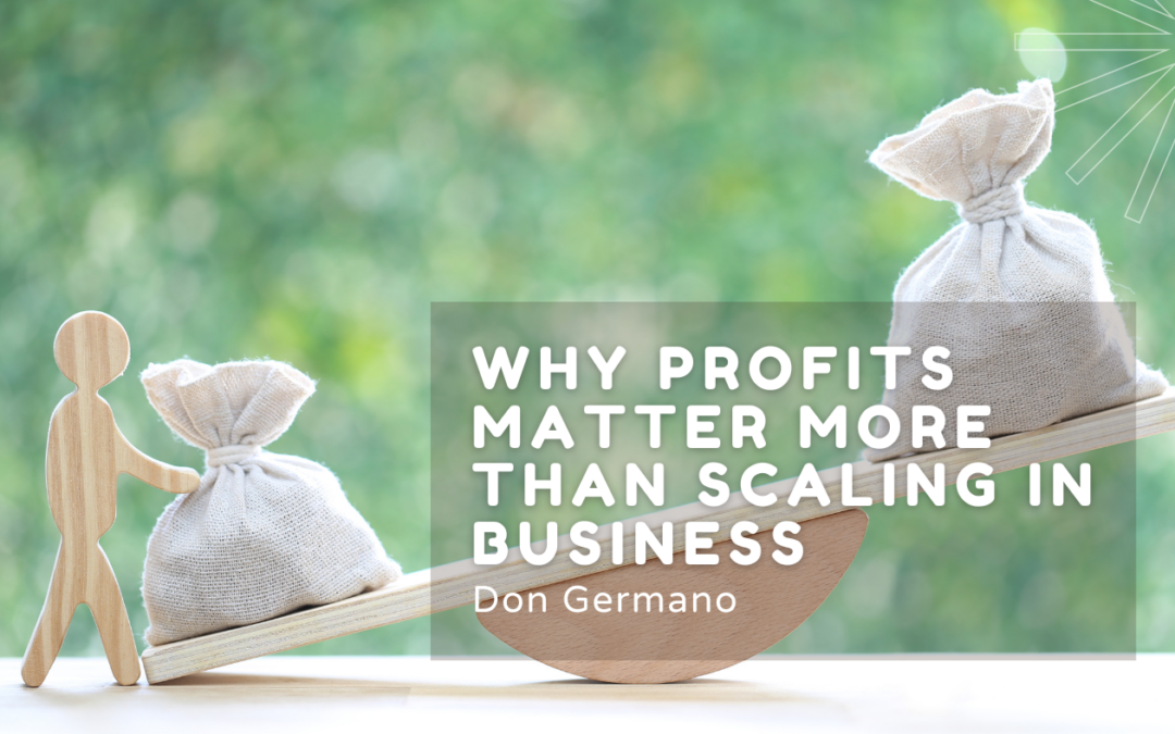 Why Profits Matter More Than Scaling in Business
